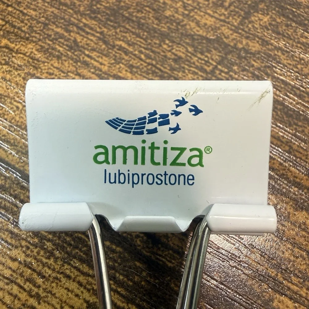 Amitiza Promotional Paper Clips Drug Pharmaceutical Rep Advertising Pharma Promo